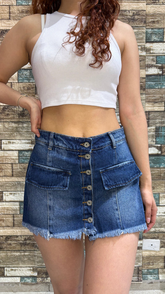 Falda Short - Tono Medio