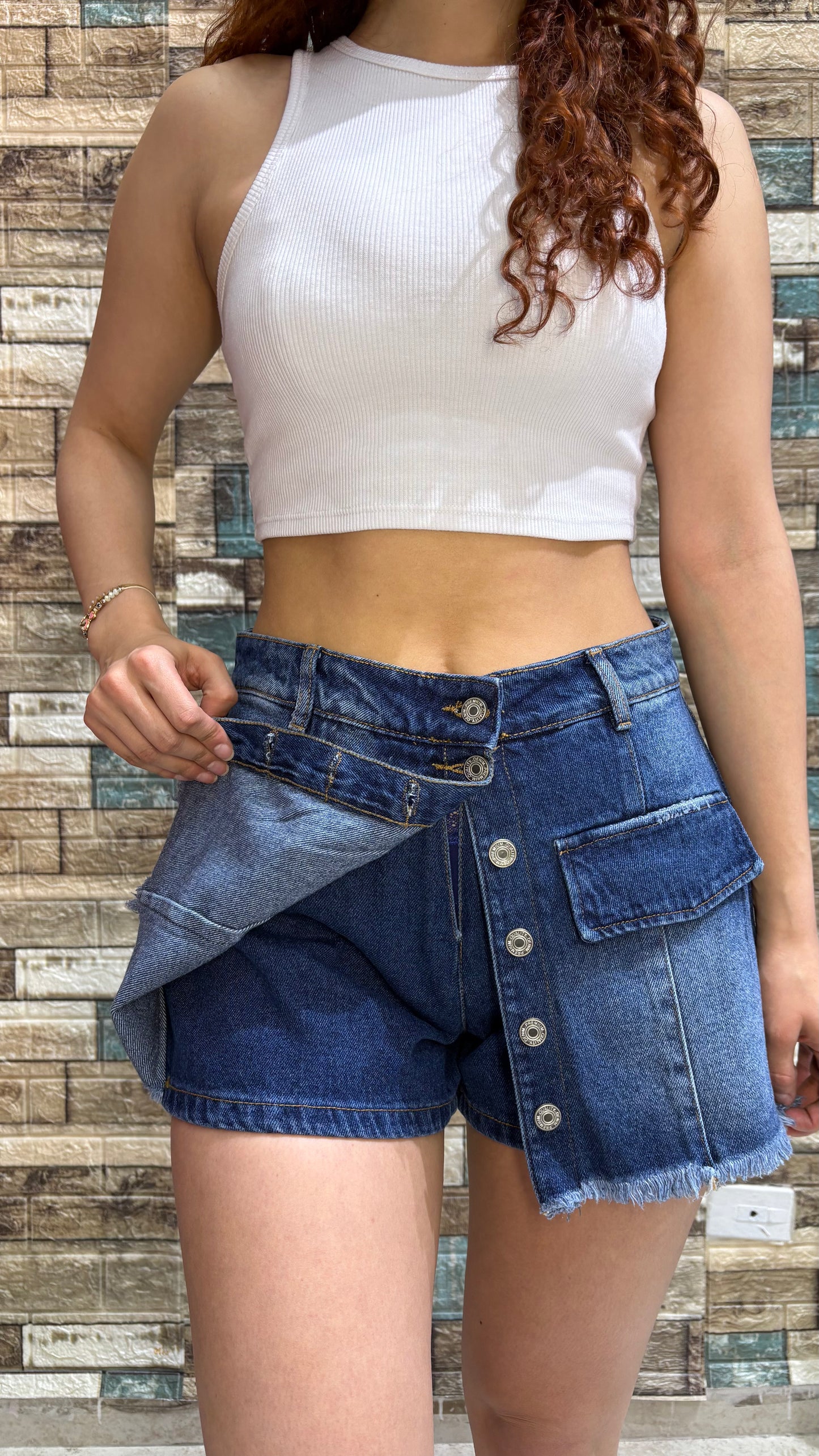 Falda Short - Tono Medio