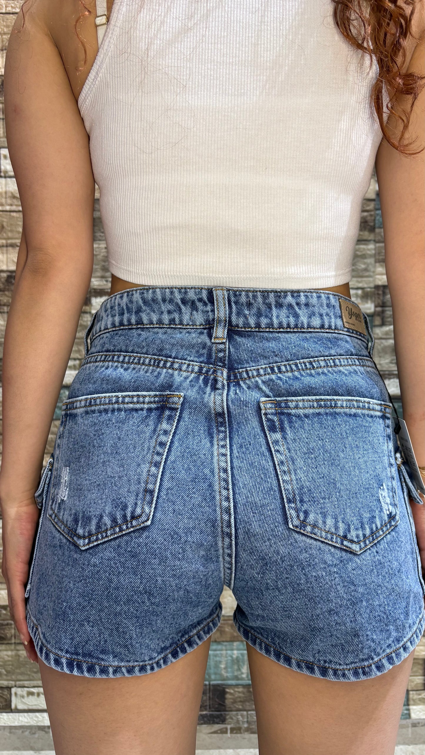 Short Denim - Tono Azul Medio
